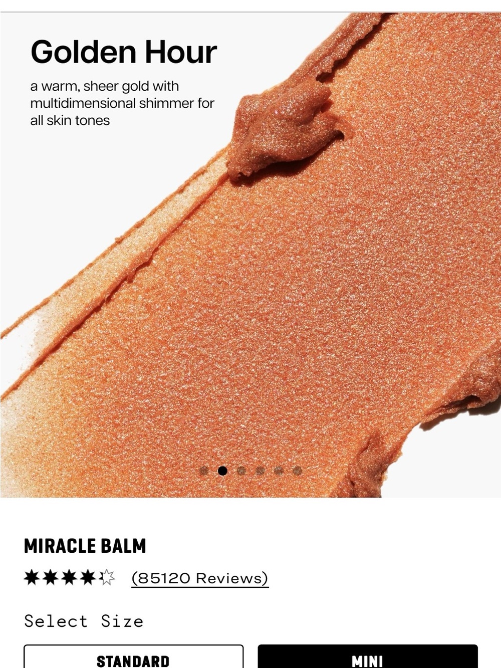 Jones Road Mini Miracle Balm — Golden Hour - Picture 3 of 6